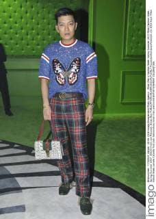 Milan Men s Fashion Week Spring Summer 2017 Milan Fashion Week, Spring Summer 2017. GUCCI front row Pictured: Bryan Boy  RiccardoxGiordanoxFotosicki