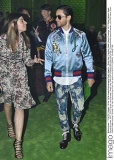 Milan Men s Fashion Week Spring Summer 2017 Milan Fashion Week, Spring Summer 2017. GUCCI front row Pictured: Jared Leto  RiccardoxGiordanoxFotosicki