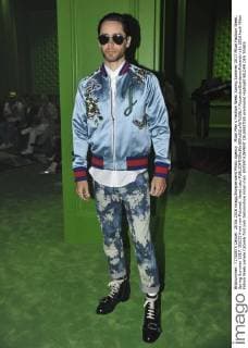 Milan Men s Fashion Week Spring Summer 2017 Milan Fashion Week, Spring Summer 2017. GUCCI front row Pictured: Jared Leto  RiccardoxGiordanoxFotosicki