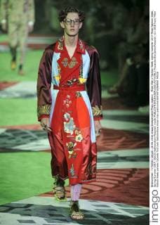 Milan Men s Fashion Week Spring Summer 2017 Milan Fashion Week, Spring Summer 2017. GUCCI fashionshow Pictured: model  RiccardoxGiordanoxFotosicki