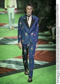 Milan Men s Fashion Week Spring Summer 2017 Milan Fashion Week, Spring Summer 2017. GUCCI fashionshow Pictured: model  RiccardoxGiordanoxFotosicki