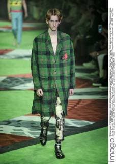 Milan Men s Fashion Week Spring Summer 2017 Milan Fashion Week, Spring Summer 2017. GUCCI fashionshow Pictured: model  RiccardoxGiordanoxFotosicki