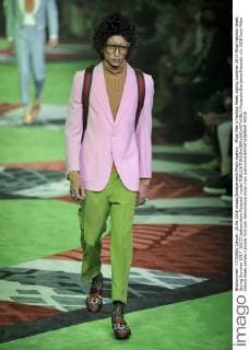 Milan Men s Fashion Week Spring Summer 2017 Milan Fashion Week, Spring Summer 2017. GUCCI fashionshow Pictured: model  RiccardoxGiordanoxFotosicki