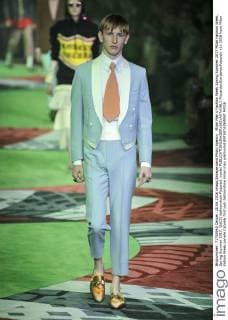 Milan Men s Fashion Week Spring Summer 2017 Milan Fashion Week, Spring Summer 2017. GUCCI fashionshow Pictured: model  RiccardoxGiordanoxFotosicki