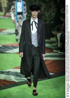 Milan Men s Fashion Week Spring Summer 2017 Milan Fashion Week, Spring Summer 2017. GUCCI fashionshow Pictured: model  RiccardoxGiordanoxFotosicki