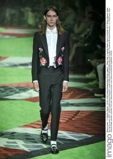Milan Men s Fashion Week Spring Summer 2017 Milan Fashion Week, Spring Summer 2017. GUCCI fashionshow Pictured: model  RiccardoxGiordanoxFotosicki