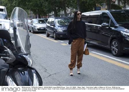 June 18, 2016 - Milan, Italy - Individual walks in Milan on 18 June, 2016 during a Street Style at Milan Men s Fashion Week. Milan Italy  - ZUMAn230