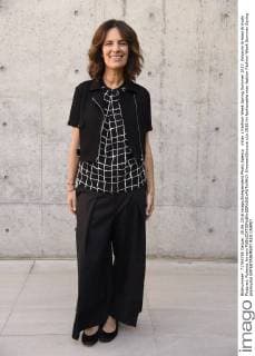 milan s Fashion Week Spring Summer 2017. Emporio Armani Arrivals Pictured: Roberta Armani  SimonaxChioccia