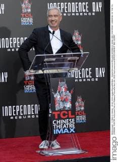 Roland Emmerich ROLAND EMMERICH HAND AND FOOTPRINT CEREMONY AT THE TCL CHINESE THEATER Hollywood Patrick Rideaux PicturePerfect