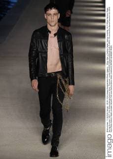 Milan Men s Fashion Week Spring Summer 2017 Milan Fashion Week, Spring Summer 2017. Dirk Bikkembergs fashion show. Pictured: model  RiccardoxGiordanoxFotosicki