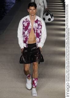 Milan Men s Fashion Week Spring Summer 2017 Milan Fashion Week, Spring Summer 2017. Dirk Bikkembergs fashion show. Pictured: model  RiccardoxGiordanoxFotosicki