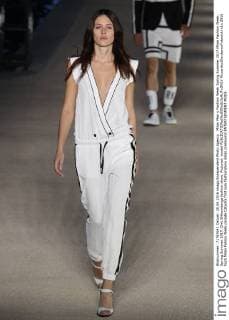 Milan Men s Fashion Week Spring Summer 2017 Milan Fashion Week, Spring Summer 2017. Dirk Bikkembergs fashion show. Pictured: model  RiccardoxGiordanoxFotosicki