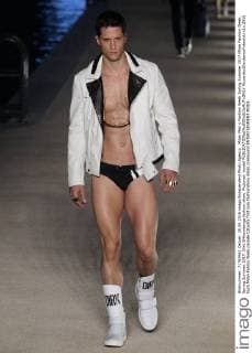 Milan Men s Fashion Week Spring Summer 2017 Milan Fashion Week, Spring Summer 2017. Dirk Bikkembergs fashion show. Pictured: model  RiccardoxGiordanoxFotosicki