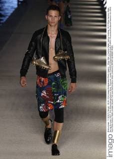 Milan Men s Fashion Week Spring Summer 2017 Milan Fashion Week, Spring Summer 2017. Dirk Bikkembergs fashion show. Pictured: model  RiccardoxGiordanoxFotosicki
