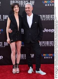 June 20, 2016 - Hollywood, California, U.S. - Charlotte Gainsbourg & Roland Emmerich arrives for the premiere of the film Independence Day: Resurgence at the Chinese theater. Hollywood U.S. - ZUMAo05_