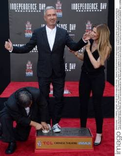 Director Roland Emmerich participates in a hand & footprint ceremony immortalizing him in the forecourt of TCL Chinese Theatre in the Hollywood section of Los Angeles on June 20, 2016.  LAP2016062040 JIMxRUYMEN
