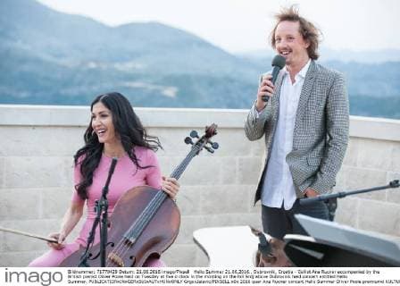 Hello Summer 21.06.2016., Dubrovnik, Croatia - Cellist Ana Rucner accompanied by the British pianist Oliver Poole held on Tuesday at five o clock in the morning on the hill Srdj above Dubrovnik held concert entitled Hello Summer.  GrgoxJelavic PIXSELL