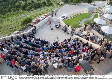 Hello Summer 21.06.2016., Dubrovnik, Croatia - Cellist Ana Rucner accompanied by the British pianist Oliver Poole held on Tuesday at five o clock in the morning on the hill Srdj above Dubrovnik held concert entitled Hello Summer.  GrgoxJelavic PIXSELL