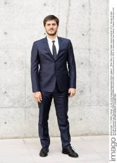 Milan Man s Fashion Week Spring Summer 2017. Giorgio Armani Arrivals Pictured Luca Marinelli  SimonaxChioccia