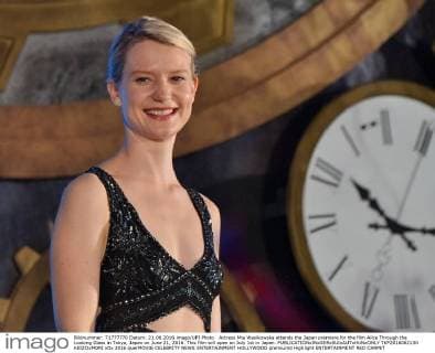 Actress Mia Wasikowska attends the Japan premiere for the film Alice Through the Looking Glass in Tokyo, Japan on June 21, 2016. This film will open on July 1st in Japan.  TKP2016062130 KEIZOxMORI