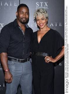 June 21, 2016 - Los Angeles, California, U.S. - Michael Jai White & Gillian Iliana Waters arrives for the premiere of the film Free State of Jones at the DGA theater. Los Angeles U.S. - ZUMAo05_