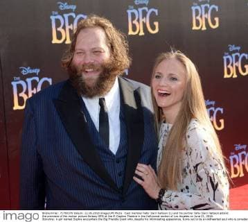 Cast member îlafur Darri îlafsson (L) and his partner îlafur Darri îlafsson attend the premiere of the motion picture fantasy BFG at the El Capitan Theatre in the Hollywood section of Los Angeles on June 21, 2016. Storyline: A girl named Sophie encounters the Big Friendly Giant who, despite his intimidating appearance, turns out to be a kindhearted soul who is considered an outcast by the other giants because, unlike them, he refuses to eat children.  LAP2016062132 JIMxRUYMEN