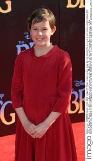 Cast member Ruby Barnhill attends the premiere of the motion picture fantasy BFG at the El Capitan Theatre in the Hollywood section of Los Angeles on June 21, 2016. Storyline: A girl named Sophie encounters the Big Friendly Giant who, despite his intimidating appearance, turns out to be a kindhearted soul who is considered an outcast by the other giants because, unlike them, he refuses to eat children.  LAP2016062135 JIMxRUYMEN