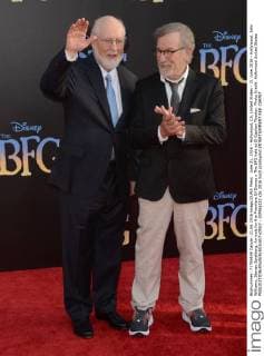 June 21, 2016 - Hollywood, CA, United States - 21 June 2016 - Hollywood. John Williams, Steven Spielberg. Arrivals for the Premiere Of Disney s The BFG held at El Capitan Theater. Photo Credit: Hollywood United States - ZUMAa123