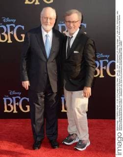 June 21, 2016 - Hollywood, CA, United States - 21 June 2016 - Hollywood. John Williams, Steven Spielberg. Arrivals for the Premiere Of Disney s The BFG held at El Capitan Theater. Photo Credit: Hollywood United States - ZUMAa123