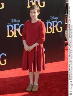 June 21, 2016 - Hollywood, CA, United States - 21 June 2016 - Hollywood. Ruby Barnhill. Arrivals for the Premiere Of Disney s The BFG held at El Capitan Theater. Photo Credit: Hollywood United States - ZUMAa123