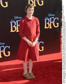 June 21, 2016 - Hollywood, CA, United States - 21 June 2016 - Hollywood. Ruby Barnhill. Arrivals for the Premiere Of Disney s The BFG held at El Capitan Theater. Photo Credit: Hollywood United States - ZUMAa123