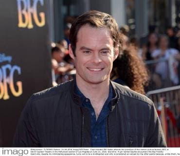 Cast member Bill Hader attends the premiere of the motion picture fantasy BFG at the El Capitan Theatre in the Hollywood section of Los Angeles on June 21, 2016. Storyline: A girl named Sophie encounters the Big Friendly Giant who, despite his intimidating appearance, turns out to be a kindhearted soul who is considered an outcast by the other giants because, unlike them, he refuses to eat children.  LAP2016062102 JIMxRUYMEN