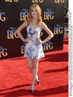 June 21, 2016 - Hollywood, CA, United States - 21 June 2016 - Hollywood. Katherine McNamara. Arrivals for the Premiere Of Disney s The BFG held at El Capitan Theater. Photo Credit: Hollywood United States - ZUMAa123