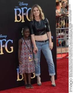 June 21, 2016 - Hollywood, CA, United States - 21 June 2016 - Hollywood. Lukensia Michaels, Jillian Michaels. Arrivals for the Premiere Of Disney s The BFG held at El Capitan Theater. Photo Credit: Hollywood United States - ZUMAa123