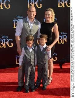 June 21, 2016 - Hollywood, CA, United States - 21 June 2016 - Hollywood. Tito Ortiz, Amber Miller. Arrivals for the Premiere Of Disney s The BFG held at El Capitan Theater. Photo Credit: Hollywood United States - ZUMAa123