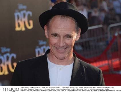 Cast member Mark Rylance attends the premiere of the motion picture fantasy The BFG at the El Capitan Theatre in the Hollywood section of Los Angeles on June 21, 2016. Storyline: A girl named Sophie encounters the Big Friendly Giant who, despite his intimidating appearance, turns out to be a kindhearted soul who is considered an outcast by the other giants because, unlike them, he refuses to eat children.  LAP2016062101 JIMxRUYMEN
