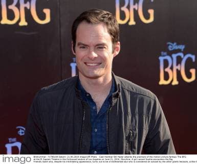 Cast member Bill Hader attends the premiere of the motion picture fantasy The BFG at the El Capitan Theatre in the Hollywood section of Los Angeles on June 21, 2016. Storyline: A girl named Sophie encounters the Big Friendly Giant who, despite his intimidating appearance, turns out to be a kindhearted soul who is considered an outcast by the other giants because, unlike them, he refuses to eat children.  LAP2016062103 JIMxRUYMEN