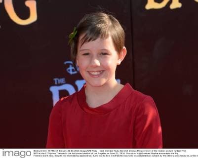 Cast member Ruby Barnhill attends the premiere of the motion picture fantasy The BFG at the El Capitan Theatre in the Hollywood section of Los Angeles on June 21, 2016. Storyline: A girl named Sophie encounters the Big Friendly Giant who, despite his intimidating appearance, turns out to be a kindhearted soul who is considered an outcast by the other giants because, unlike them, he refuses to eat children.  LAP2016062139 JIMxRUYMEN