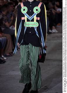 Paris Fashion Week - Walter Van Beirendonck Modenschau A model takes to the catwalk during the presentation of Walter Van Beirendonck s show as part of the Spring-Summer 2017 Fashion Week in Paris on June 22, 2016.  PAR201606111 MAYAxVIDON-WHITE