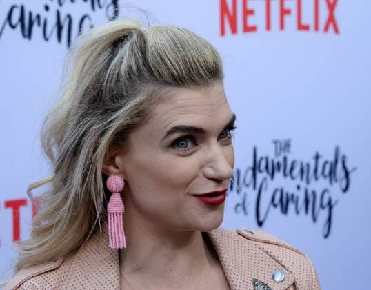 Cast member Megan Ferguson attends a screening of Netflix s motion picture drama The Fundamentals of Caring at the Arclight Cinema Dome in the Hollywood section of Los Angeles on June 23, 2016. Storyline: A man suffering an incredible amount of loss enrolls in a class about care-giving that changes his perspective on life.  LAP2016062318 JIMxRUYMEN