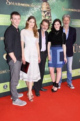 Jannis Niewöhner, Laura Berlin, Butz Ulrich Buse, Maria Ehrich und Rufus Beck bei der Premiere von Smaragdgrün auf dem 34. Filmfest München 2016 im Mathäser Filmpalast. München, 24.06.2016 Foto:xP.xSchönbergerx xFuturexImage