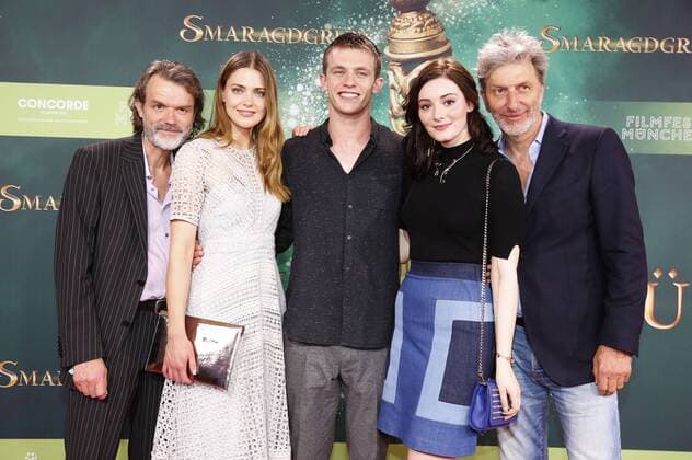 Butz Ulrich Buse, Laura Berlin, Jannis Niewöhner, Maria Ehrich und Rufus Beck bei der Premiere von Smaragdgrün auf dem 34. Filmfest München 2016 im Mathäser Filmpalast. München, 24.06.2016 Foto:xD.xBedrosianx xFuturexImage