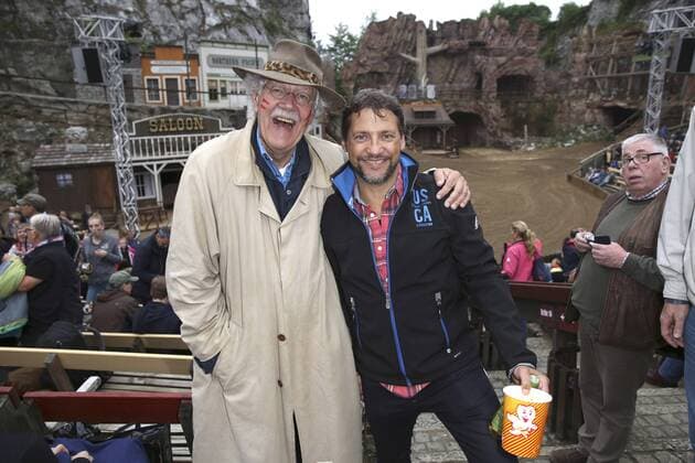 Carlo von Tiedemann und Patrick Bach bei der Premiere von Der Schatz im Silbersee bei den Karl-May-Spielen Bad Segeberg im Freilichttheater am Kalkberg. Bad Segeberg, 25.06.2016 Foto:xS.xGabschx xFuturexImage