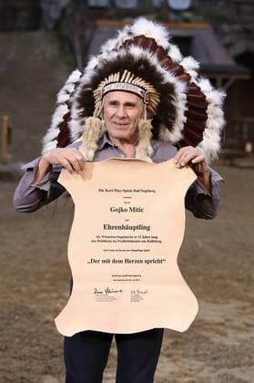 Gojko Mitic bei der Premiere von Der Schatz im Silbersee bei den Karl-May-Spielen Bad Segeberg im Freilichttheater am Kalkberg. Bad Segeberg, 25.06.2016 Foto:xS.xGabschx xFuturexImage