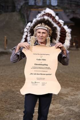 Gojko Mitic bei der Premiere von Der Schatz im Silbersee bei den Karl-May-Spielen Bad Segeberg im Freilichttheater am Kalkberg. Bad Segeberg, 25.06.2016 Foto:xS.xGabschx xFuturexImage