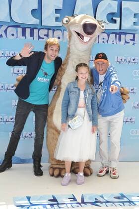 Deutschlandpremiere ICE AGE Kollision Voraus Freshtorge, Freshtorge, Torge Oelrich, Faye Montana, Otto Gerhard Waalkes Ankunft zur Deutschlandpremiere ICE AGE Kollision Voraus im Cine Star SonyCenter in Berlin 26.06.2016