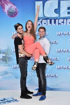Marc Aurel Zeeb, Joelina Drews und Rocco Stark bei der Ice Age- Kollision Voraus Kino Premiere am 26.06.2016 in Berlin Ice Age-Kollision VorausÒ Kinopremiere 2016 in Berlin 