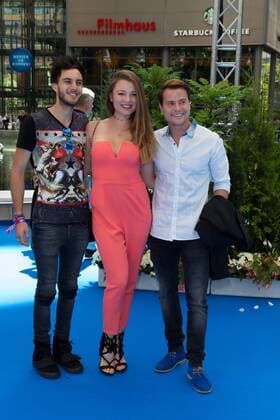 Marc Aurel, Joelina Drews und Rocco Stark - Deutschlandpremiere ICA AGE - KOLLISION VORAUS im CINESTAR SONY CENTER in Berlin am 26.06.2016. Deutschlandpremiere ICE AGE - KOLLISION VORAUS