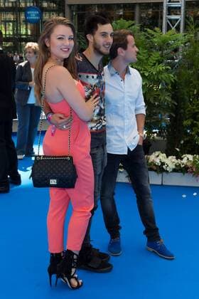Marc Aurel, Joelina Drews und Rocco Stark - Deutschlandpremiere ICA AGE - KOLLISION VORAUS im CINESTAR SONY CENTER in Berlin am 26.06.2016. Deutschlandpremiere ICE AGE - KOLLISION VORAUS