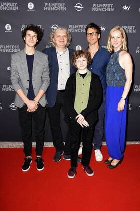 Jascha Baum, Wolfgang Murnberger, Nico Ramon Kleemann, Florian David Fitz und Teresa Weissbach bei er Premiere des Fernsehfilms Kästner und der kleine Dienstag auf dem 34. Filmfest München 2016. München im Gloria Filmpalast. München, 26.06.2016 Foto:xP.xSchönbergerx xFuturexImage
